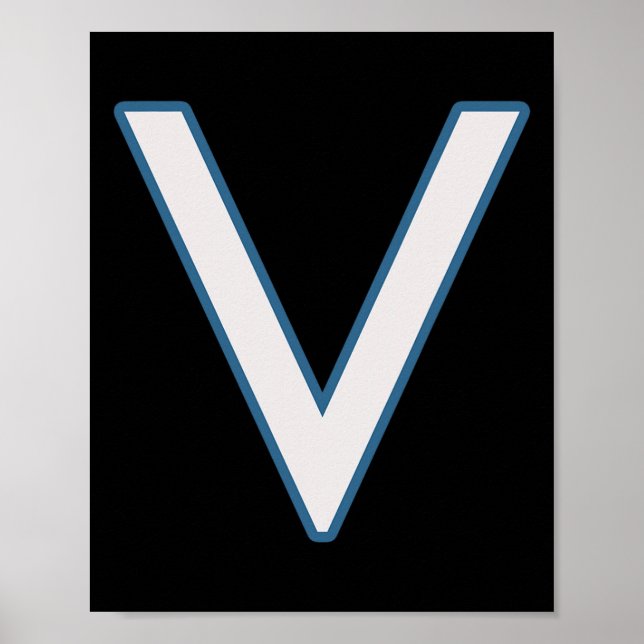 Ttlefield V Letter Games Funny Gaming Video Game A Poster (Front)