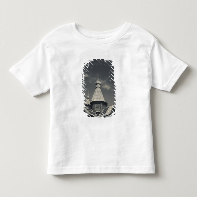 Ttraditional wooden Russian Orthodox church Toddler T-shirt (Front)