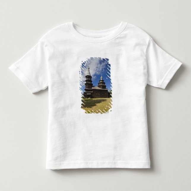 Ttraditional wooden Russian Orthodox church Toddler T-shirt (Front)