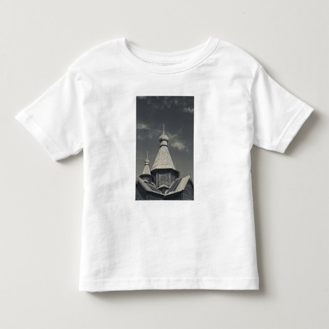 Ttraditional wooden Russian Orthodox church Toddler T-shirt (Front)