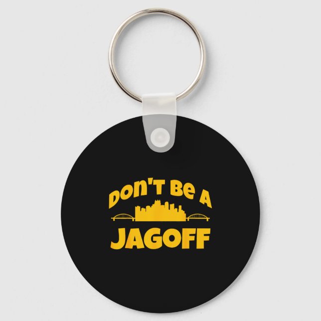 Ttsburgh Jagoff Yinz Funny Yinzer Steel City 412 H Keychain (Front)