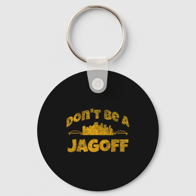 Ttsburgh Jagoff Yinz Funny Yinzer Steel City 412 H Keychain (Front)