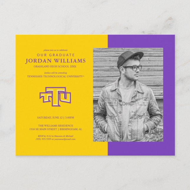 TTU | Graduation Announcement Postcard (Front)