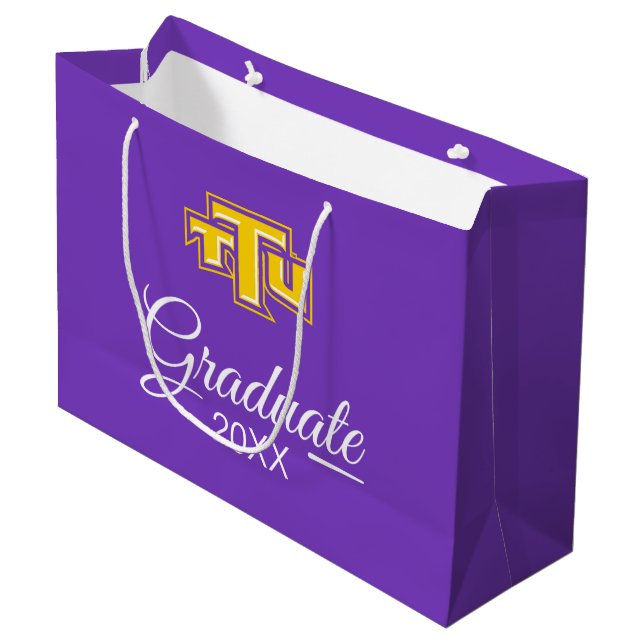 TTU | Graduation Large Gift Bag (Front Angled)