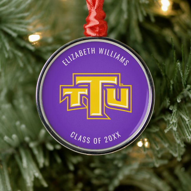 TTU | Graduation Metal Ornament (Tree)