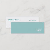 Ttys Networking Minimalistic  Business Card (Front/Back)