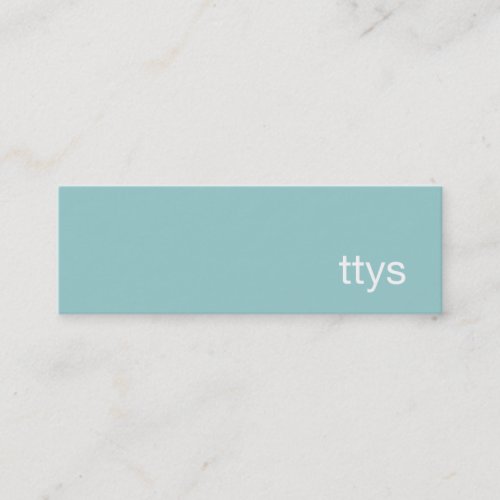 Ttys Networking Minimalistic  Business Card