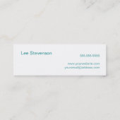 Ttys Networking Minimalistic  Business Card (Back)