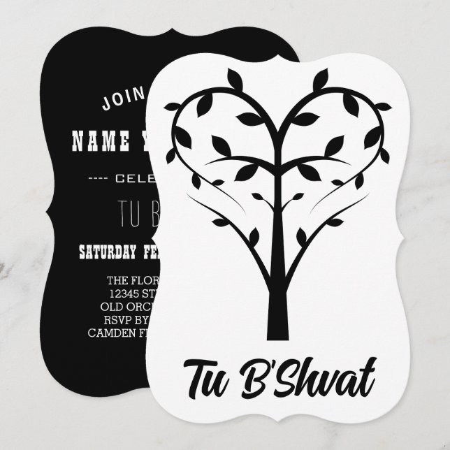 Tu B’Shvat heart tree (Front/Back)