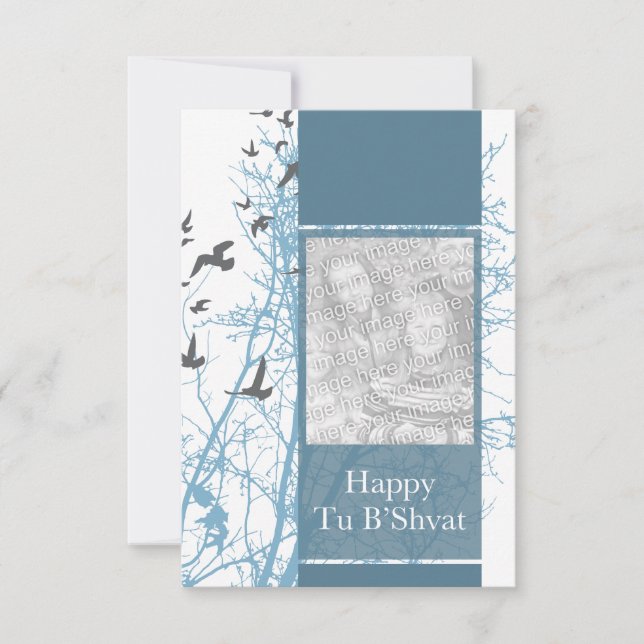 Tu B’Shvat! : star of david photo card (Front)