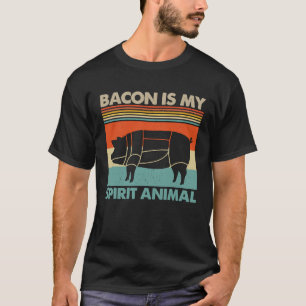 Tu Bacon Is My Spirit Animal Costume Vintage Pork T-Shirt