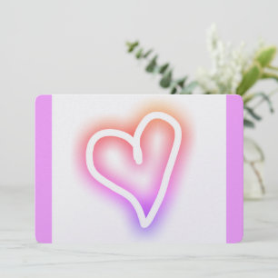 Tu B'Av ט״ו באב modern heart Holiday Card