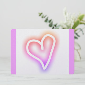 Tu B'Av ט״ו באב modern heart Holiday Card