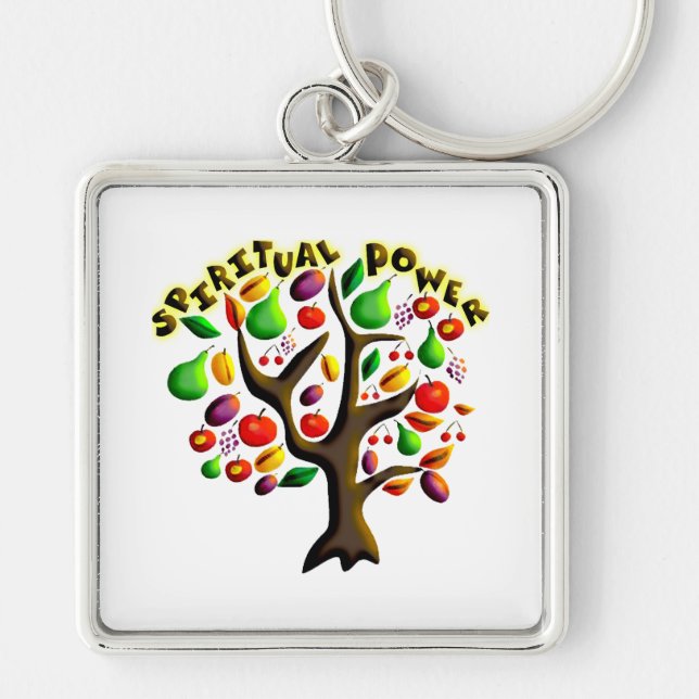 Tu Bishvat Keychain (Front)