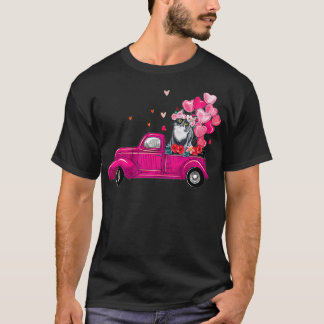 Tu Cute Truck Cat Valentines Day Costume Boy Girl  T-Shirt