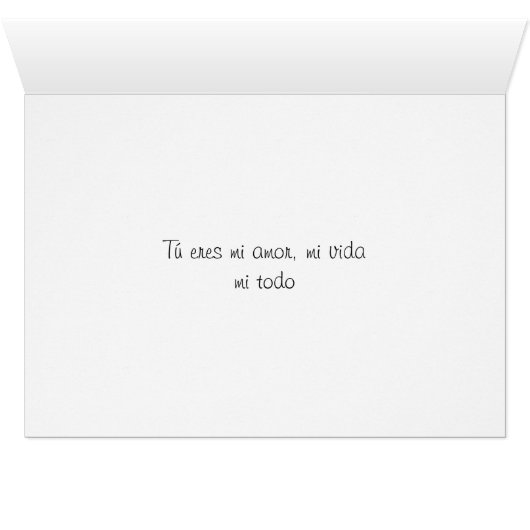 Tú eres mi amor, mi vida (Inside Horizontal (Bottom))