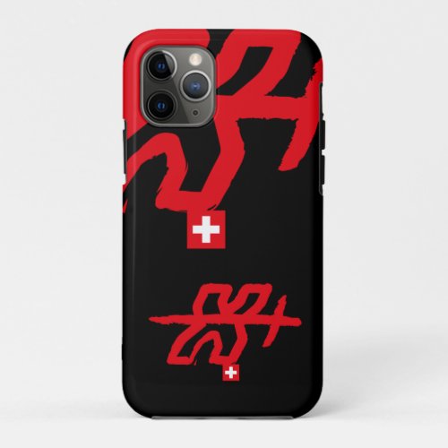 Tu inicial letra X letra SUISSE v TRACE iPhone 11 Pro Case