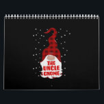 Tu Uncle Gnome Christmas Family Matching Gift Red Calendar<br><div class="desc">Tu Uncle Gnome Christmas Family Matching Gift Red</div>