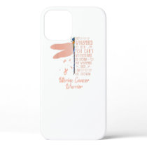 Tu Uterine Cancer Awareness Dragonfly Ribbon Costu iPhone 12 Case