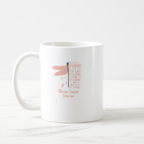 Tu Uterine Cancer Awareness Dragonfly Ribbon Costu Coffee Mug