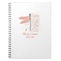 Tu Uterine Cancer Awareness Dragonfly Ribbon Costu Notebook