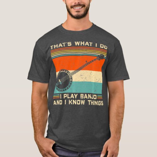 Tu Vintage Banjo Players Costume Musician T_Shirt