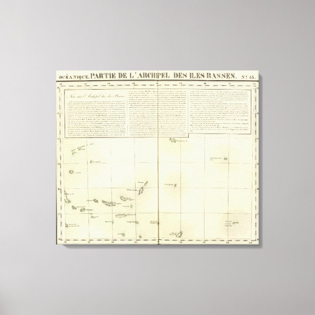 Tuamotu Islands Oceania no 43 Canvas Print (Front)