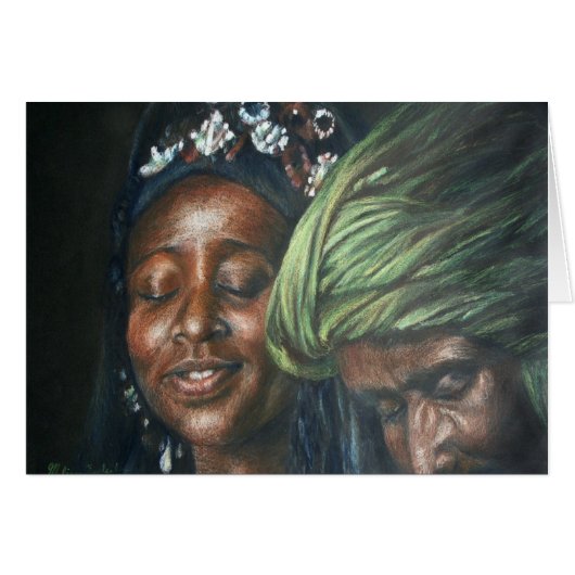 Tuareg Couple Cards (Front Horizontal)