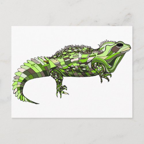 Tuatara Green Postcard