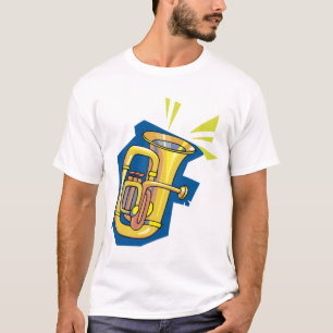 Tuba Brass Instrument Bright Music Band T-Shirt