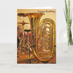 Tuba brass instrument card