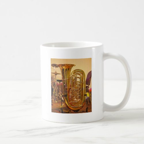 Tuba brass musical instrument coffee mug