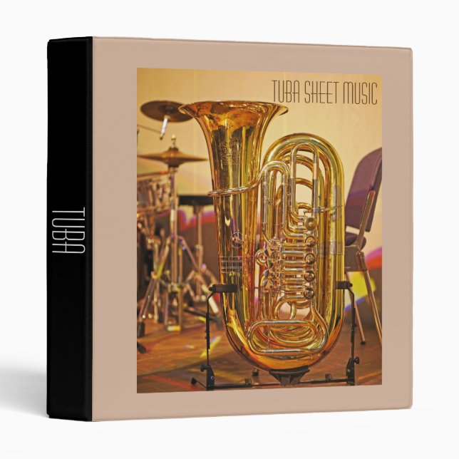 Tuba brass Sheet Music student folder (Front/Spine)