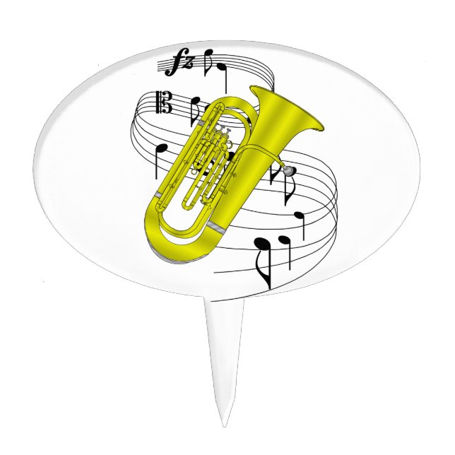 Tuba Cake Topper (Front)