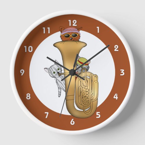 Tuba Cat Time Clock
