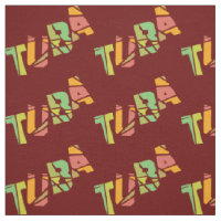 Tuba Cracked Text Fabric 