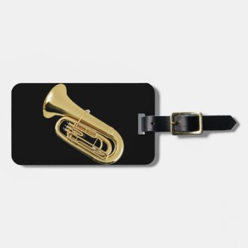 "tuba" Design Gifts And Products Luggage Tag by yackerscreations at Zazzle