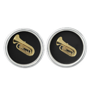 "Tuba" design jewelry set Cufflinks