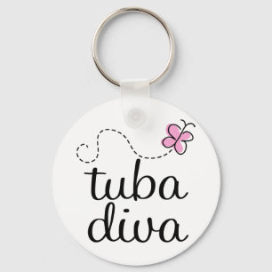 Tuba Diva Keychain