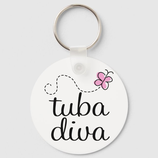Tuba Diva Keychain (Front)