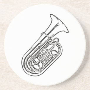 Tuba "Drawing" Coaster