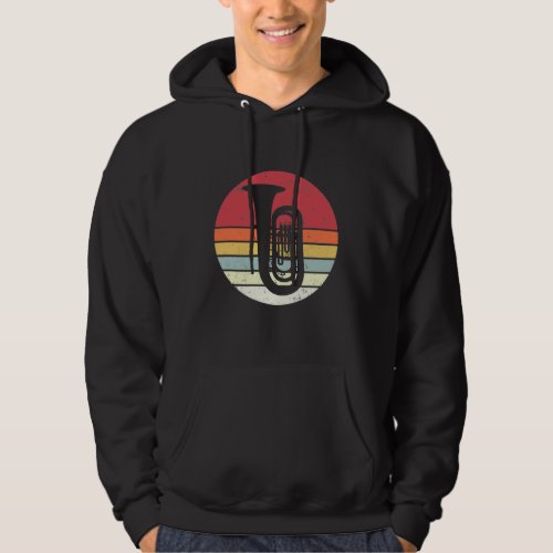 Tuba gift retro tuba player orchestra hoodie