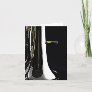 Tuba Greeting Card for Band Musicians