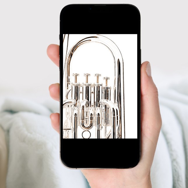 Tuba Greeting Card for Band Musicians (Front Digital)