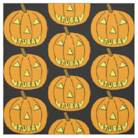 Tuba Halloween Pumpkin Fabric