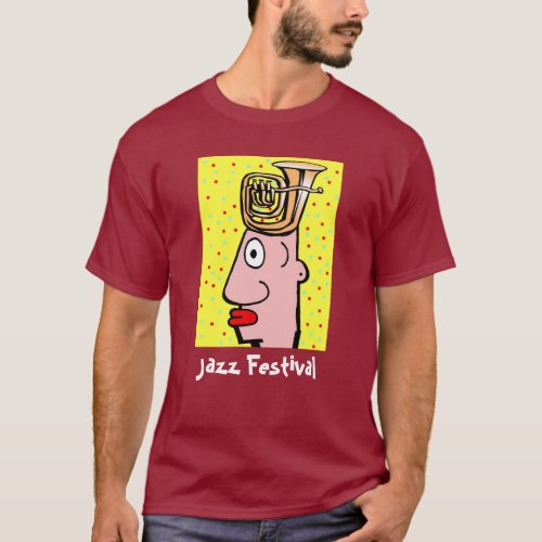 Tuba Head at Festivals T_Shirt