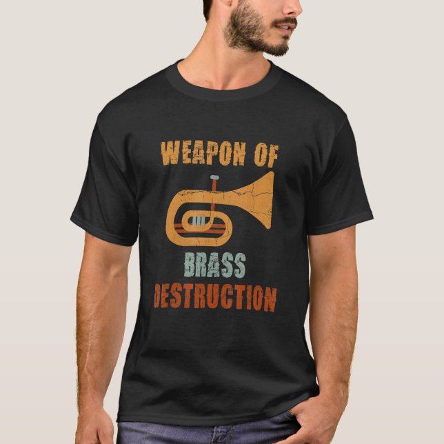Tuba Instrument Tuba King Music Fest Tuba Mouthpie T-Shirt (Front)