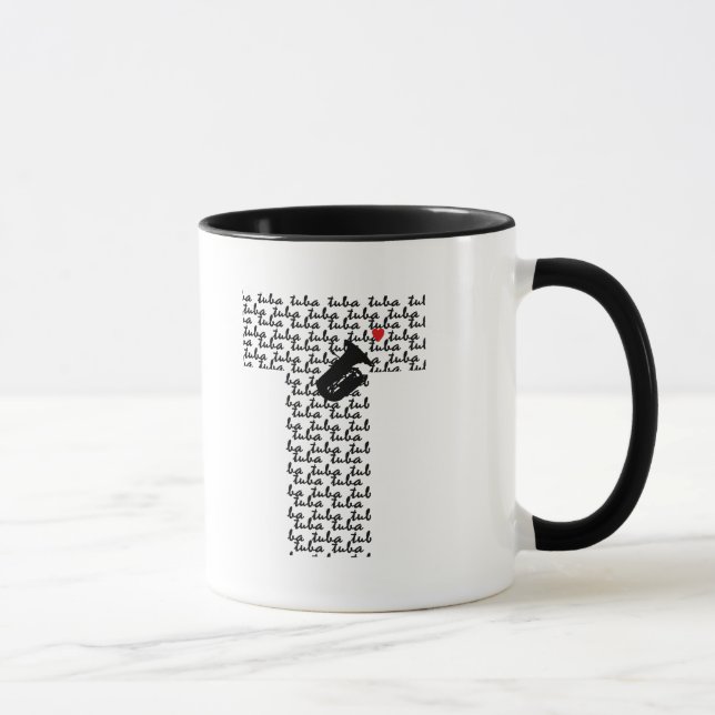 Tuba Letter T Mug (Right)