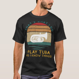 Tuba Maestro: Bass & Witty Wisdom Humorous Tee D