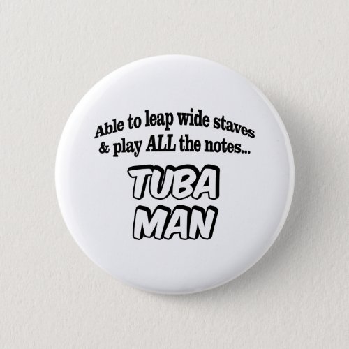 Tuba Man _ Music Superhero Button